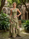 Jacquard A-Line One Shoulder Mother of the Bride Dresses with Ruffles