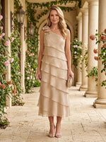 Chiffon Sheath One Shoulder Mother of the Bride Dresses with 3D Flowers