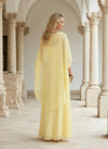 Chiffon A-Line Crew Neck Mother of the Bride Dresses with Caps
