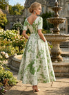 Jacquard A-Line V Neck Pocket Mother of the Bride Dresses