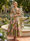 Jacquard A-Line One Shoulder Pleated Mother of the Bride Dresses