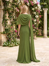 Chiffon Sheath One Shoulder Sash Mother of the Bride Dresses