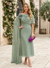 Chiffon A-Line One Shoulder Sash Mother of the Bride Dresses