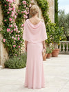 Chiffon A-Line Boat Neck  Caps Mother of the Bride Dresses
