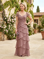 Chiffon A-Line Sweetheart Delicate Pleated Mother of the Bride Dresses