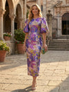 Jacquard Sheath Crew Neck Mother of the Bride Dresses