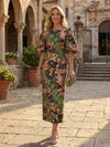 Jacquard Sheath Crew Neck Mother of the Bride Dresses