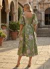 Jacquard A-Line Square Neck Mother of the Bride Dresses