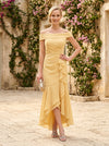 Chiffon Mermaid Off Shoulder Mother of the Bride Dresses with Ruffles