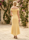 Chiffon Mermaid Off Shoulder Mother of the Bride Dresses with Ruffles