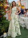 Jacquard A-Line One Shoulder Mother of the Bride Dresses with Ruffles