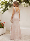 Jacquard Sheath V Neck Mother of the Bride Dresses with Wraps