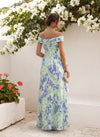 Jacquard A-Line Off Shoulder Mother of the Bride Dresses with Ruffles