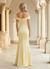 Chiffon Mermaid Off Shoulder Mother of the Bride Dresses with 3D Flowers