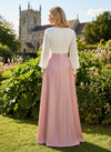 Satin A-Line V Neck Mother of the Bride Dresses with Delicate Pleated