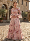 Tulle A-Line Off Shoulder Mother of the Bride Dresses with Floral Embroidery