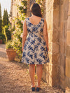 Jacquard A-Line V Neck Floral Plus Size Mother of the Bride Dresses