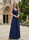 Chiffon A-Line V Neck Mother of the Bride Dresses with Shawl