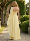 Chiffon A-Line One Shoulder Pleated Mother of the Bride Dresses