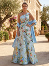 Satin A-Line One Shoulder Mother of the Bride Dresses with Shawl