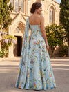 Satin A-Line One Shoulder Mother of the Bride Dresses with Sash