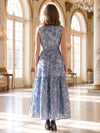 Jacquard A-Line Crew Neck Mother of the Bride Dresses with Bow