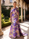 Jacquard Mermaid One Shoulder Mother of the Bride Dresses with Side Waist Tailored Pleats
