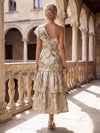 Jacquard A-Line One Shoulder Mother of the Bride Dresses with Side Waist Ruched Shaping Detail