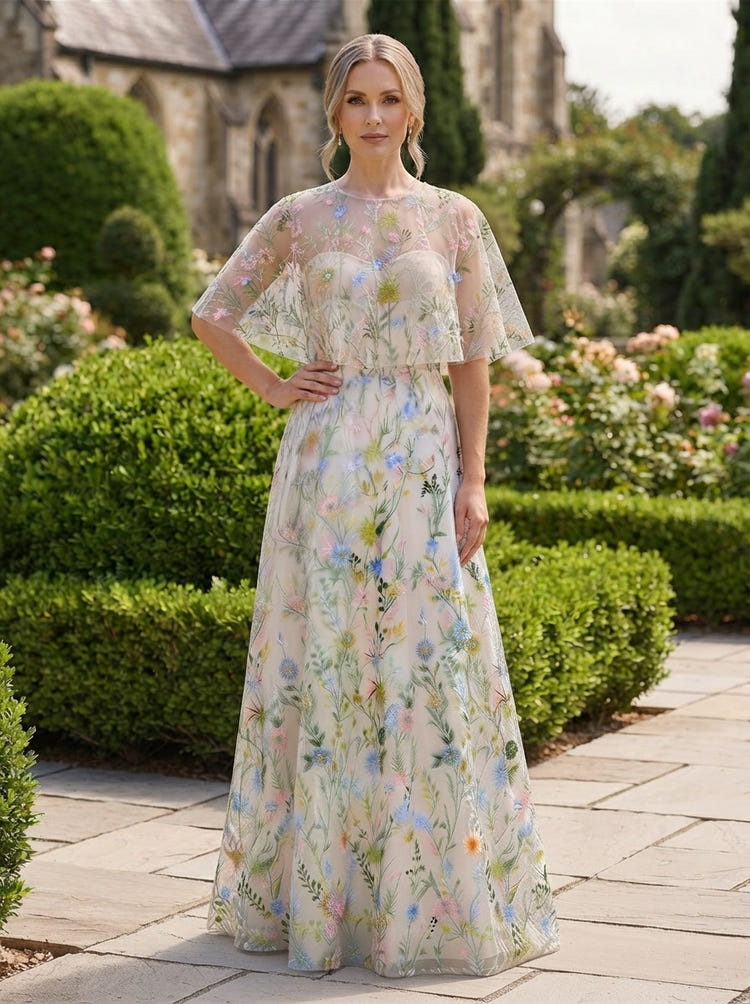 Tulle A-Line Sweetheart Mother of the Bride Dresses with Caps