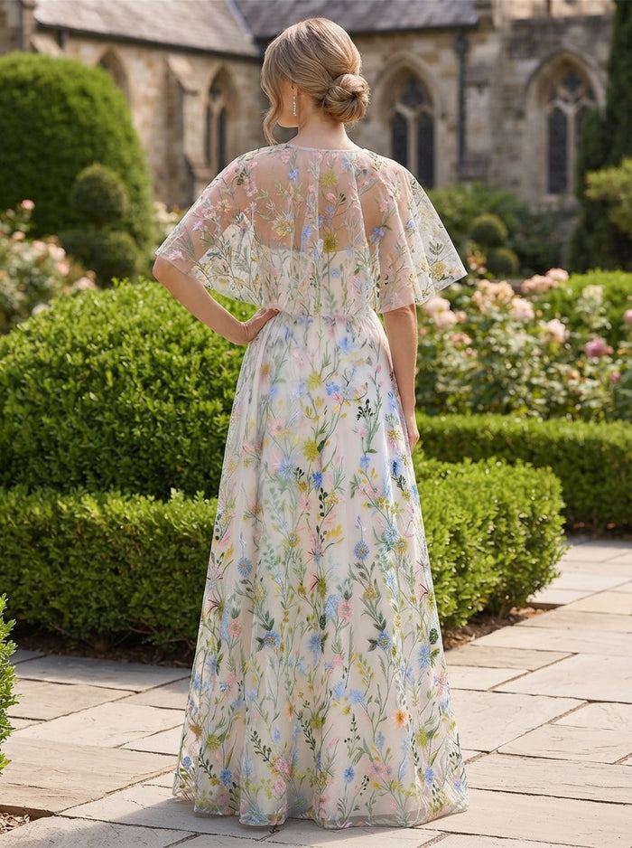 Tulle A-Line Sweetheart Mother of the Bride Dresses with Caps