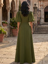 Jersey A-Line Crew Neck Mother of the Bride Dresses with 3D Flowers