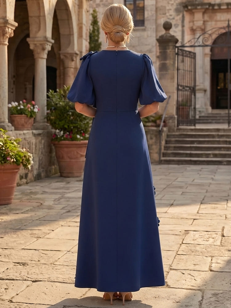 Jersey A-Line Crew Neck Mother of the Bride Dresses with Bow