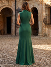 Satin A-Line One Shoulder Maxi Mother of the Bride Dresses with Appliques