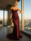 Elegant Strapless Sequin Mermaid Long Formal Dresses