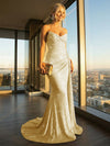 Elegant Strapless Sequin Mermaid Long Formal Dresses