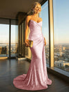 Elegant Strapless Sequin Mermaid Long Formal Dresses