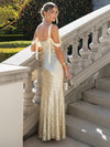 Spaghetti Straps Sequin Mermaid Prom Dress