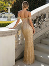 Spaghetti Straps Tulle Mermaid Prom Dress
