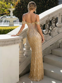 Spaghetti Straps Tulle Mermaid Prom Dress