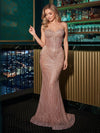 Strapless Sweetheart Shimmering Sequin Mermaid Evening Dresses