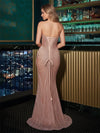 Strapless Sweetheart Shimmering Sequin Mermaid Evening Dresses