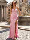 Sequin Lace Mermaid Formal Dresses with Beaded Embroidery