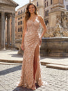 Sequin Lace Mermaid Formal Dresses with Beaded Embroidery