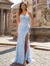 Sequin Lace Mermaid Formal Dresses with Beaded Embroidery
