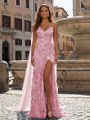 Sequin Embroidery Mermaid Sweetheart Evening Dresses with Sash