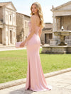 Strapless Satin Sweetheart Mermaid Beaded Prom Dresses