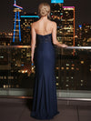 Mermaid Sweetheart Sleeveless Maxi Prom Dresses with Appliques