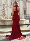Satin Mermaid Sweetheart Pleated Prom Dresses