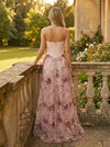 Mermaid Strapless Sequin Embroidery Evening Dresses with Bow