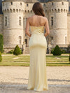 Long Satin Mermaid Sweetheart Ruched Formal Occasion Dresses